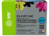 Картридж струйный Cactus CS-C2P11AE № 651 многоцветный (18мл) для HP 5575/5645 OJ 202/252 Image