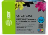 Картридж струйный Cactus CS-CZ102AE № 650 многоцветный (18мл) для HP 1015/1515/1516/2515/2545/2546/2645/3515 Image