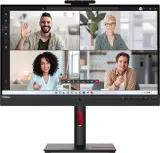 Монитор Lenovo 27" ThinkVision T27hv-30 черный IPS LED 4ms 16:9 HDMI M/M Cam матовая HAS Piv 1000:1 300cd 178гр/178гр 2560x1440 75Hz DP 2K USB 7.9кг Image