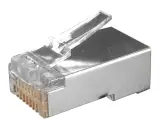 Коннектор Hyperline (PLUG-8P8C-U-C6-SH-100) FTP кат.6 RJ45 прозрачный (упак.:100шт) Image