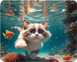 Коврик для мыши Cactus Fish Cat рисунок 300x250x3мм (CS-MPC-D15M) Image