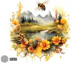 Коврик для мыши Cactus Honeybee 220x180x2мм (CS-MP-P09XS) Image