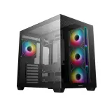 Deepcool CG530 4F без БП, боковое окно (панорама), 3x120мм ARGB Reverce вентилятора на боковой стенке, 1x120мм ARGB вентилятор сзади, черный, ATX Image
