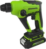 Перфоратор Greenworks GD24SDS1K2 патрон:SDS-plus уд.:1.2Дж аккум. Image