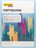 Папка-портфолио с 40 прозр.вклад. Silwerhof Create A4 пластик 0.7мм карм.на лиц.стор. голубой Image