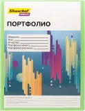Папка-портфолио с 40 прозр.вклад. Silwerhof Create A4 пластик 0.7мм карм.на лиц.стор. зеленый Image