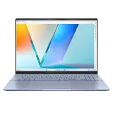 ASUS Vivobook S16 S5606CA-RI174W Intel Core Ultra 5  225H /1.7 GHz LPDDR5X/32GB 1TB PCIE G4 SSD./Intel Arc/16.0" OLED WQXGA+ BEND GLARE NON-TOUCH,400NITS(120HZ)WIN11 HOME/1.30 kg/Mist Blue Image