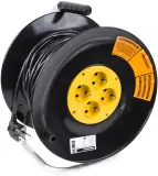 Удлинитель силовой PROconnect STANDARD (11-7605) 3x1.0кв.мм 4розет. 30м ПВС 10A катушка черный Image