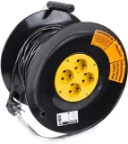 Удлинитель силовой PROconnect STANDARD (11-7607) 3x1.0кв.мм 4розет. 50м ПВС 10A катушка черный Image
