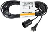 Удлинитель силовой PROconnect PROc-Uc (11-7114) 2x0.75кв.мм 1розет. 10м ПВС 6A без катушки черный Image