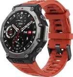 Смарт-часы Amazfit T-Rex 3 A2323 48.5мм 1.5" AMOLED корп.темно-серый рем.красный разм.брасл.:145-210мм Image