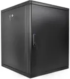 Шкаф коммутационный ЦМО (ШРН-М-12.500.1-9005) настенный 12U 600x456мм пер.дв.металл 130кг черный 456мм 20.9кг 180град. 610мм Image