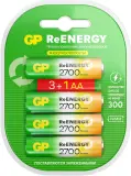 Аккумулятор GP 270AAHC3/1RGY-2CRCB4 32/320 AA NiMH 2700mAh (промо:3+1) (4шт) Image