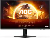 27" AOC 27G4XE 1920x1080, WLED, 16:9, Fast IPS, 300cd, 1000:1, 80M:1, 1ms, 178/178, HDMI*2, DP, 180Hz, Speakers, Tilt, Внут, VESA, Black/Grey, 3y Image