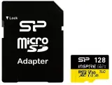 Флеш карта microSDXC 128GB Silicon Power SP128GBSTXLV3V1NSP Elite V30 A1 + adapter Image