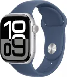 Смарт-часы Apple Watch Series 10 A2997 42мм OLED корп.серебристый Sport Band рем.синий разм.брасл.:M/L (MWWC3ZP/A) Image