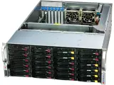 Supermicro SuperStorage 4U Server 641E-E1CR24L noCPU(2)4th/5th gen(MCC Carrier)/TDP 270W/noDIMM(16)/24x 3.5"/2.5"  , 2x Rear 2.5" SATA Slots, 2x NVMe M.2/2x10GbE/SFT-DCMS-Single/2x1200W Image