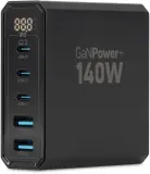 Настольное зар./устр. Digma Pro DPW10A 140W 5A (PD+QC) 3хUSB-C/2xUSB-A универсальное черный (DPW1A4G024BK) Image