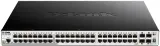 D-Link PROJ Настраиваемый L2+ стекируемый PoE-коммутатор, 48x1000Base-T PoE, 4x10GBase-X SFP+, PoE-бюджет 370 Вт (740 Вт с DPS-700), CLI, консольный порт RJ-45, RPS Image