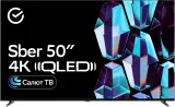 Телевизор QLED Sber 50" SDX-50UQ5234 Салют ТВ Frameless черный 4K Ultra HD 60Hz DVB-T DVB-T2 DVB-C DVB-S DVB-S2 USB WiFi Smart TV (RUS) Image