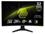 Монитор MSI 32CQ6F 31.5" 16:9 WQHD(2560x1440) Rapid VA Curve 1500R,DisplayHDR 400, 0,5ms(GTG), 3500:1, 100M:1,400nits, 178/178, 2xHDMI 2.0, 1xDP 1.4, Tilt, VESA, 180HZ, Black, 1y war-ty Image