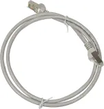 Патч-корд Lanmaster TWT-45-45-1.0/S-GY FTP RJ-45 вил.-вилка RJ-45 кат.5E 1м серый ПВХ (уп.:1шт) Image