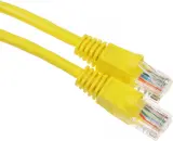 Патч-корд Buro UTP 4 пары cat.5E CCA molded 0.25м желтый RJ-45 (m)-RJ-45 (m) Image