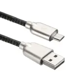 Кабели USB ACD USB кабель ACD-Allure MicroUSB ; USB-A Кожа, 1м, черный (ACD-U926-M1B) Image