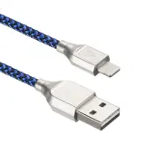 Кабели USB ACD USB кабель ACD-Titan Lightning ; USB-A Нейлон, 1м, сине-черный (ACD-U927-P5L) Image