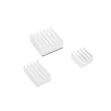 Набор радиаторов ACD  RA536 White 3 in 1 Heat Sink Set Aluminum (15x10x5мм, 14x14x6мм и 8.8x8.8x5мм) for Raspberry Pi 4B комплект из 3шт Image